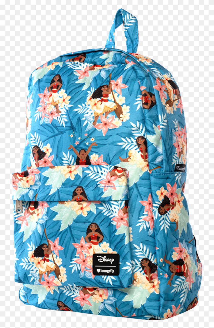 750x1225 Moana Leaves Print 17 Backpack Backpack, Clothing, Apparel, Dress HD PNG Download