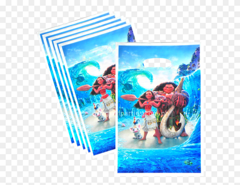 590x588 Moana Party Supplies Gift Bag Set Magical Parties 2016 Moana, Person, Human, Poster HD PNG Download