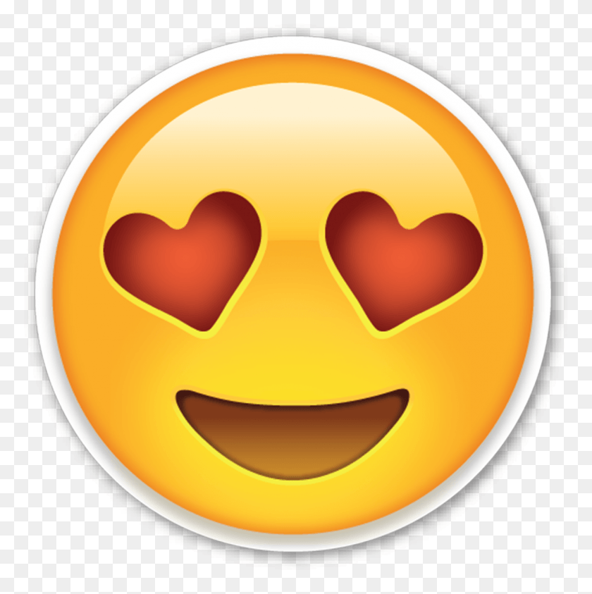 1161x1166 Descargar Png / Emoji Gimiendo Cara Sonriente Con Ojos En Forma De Corazón Emoji, Etiqueta, Texto, Etiqueta Hd Png