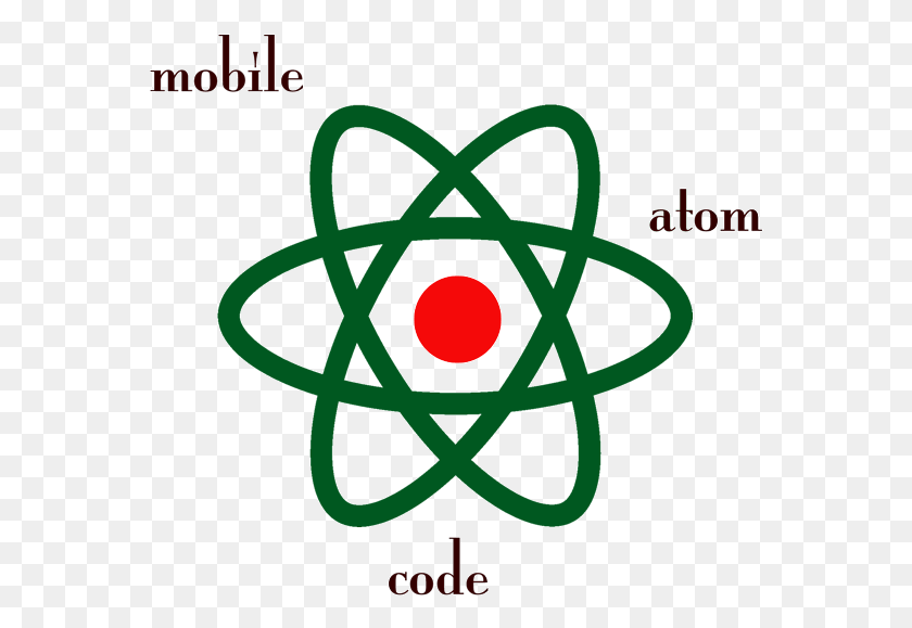 566x519 Mobile Atom Code Home Of The Compliasis Pro Wordpress React Js Logo, Symbol, Trademark, Dynamite HD PNG Download