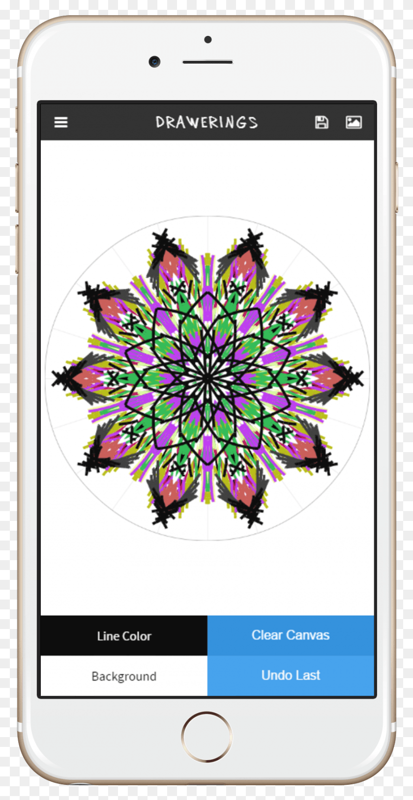 870x1750 Mobile Drawing Iphone Mandala App For Iphone, Mobile Phone, Phone, Electronics HD PNG Download