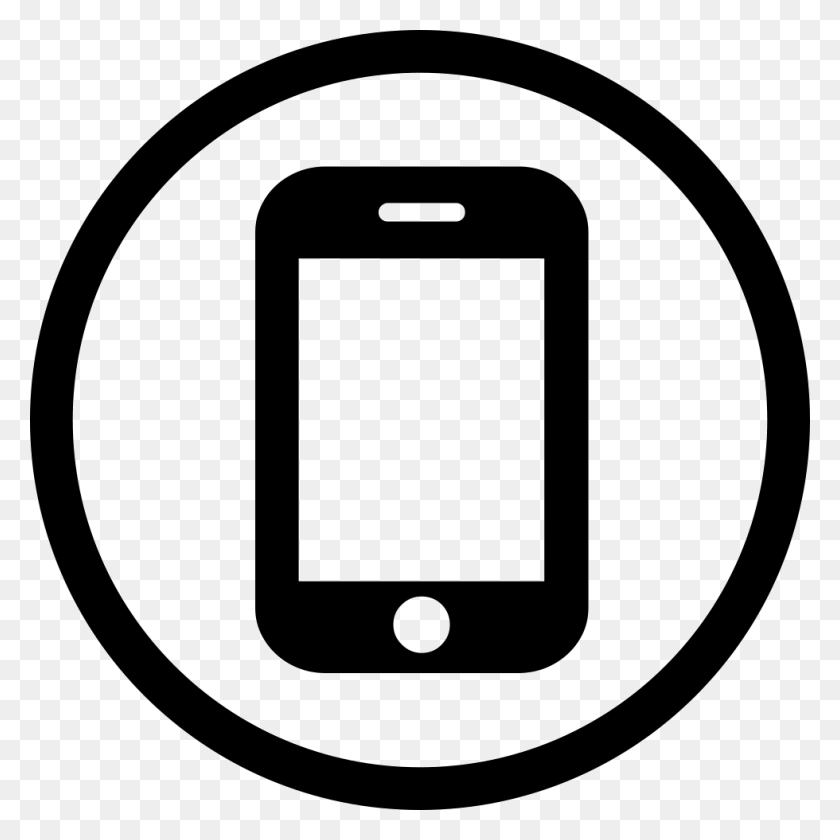 980x980 Mobile Icons Black And White Phone Icons, Electronics, Mobile Phone, Cell Phone HD PNG Download