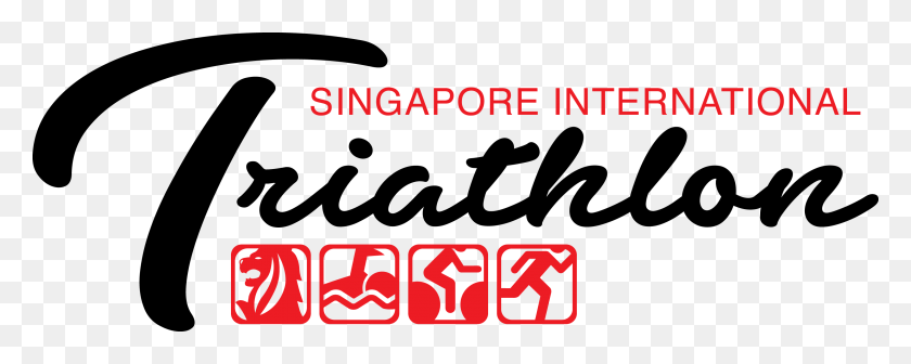 2984x1058 Mobile Logo Singapore International Triathlon Course, Text, Symbol, Number HD PNG Download