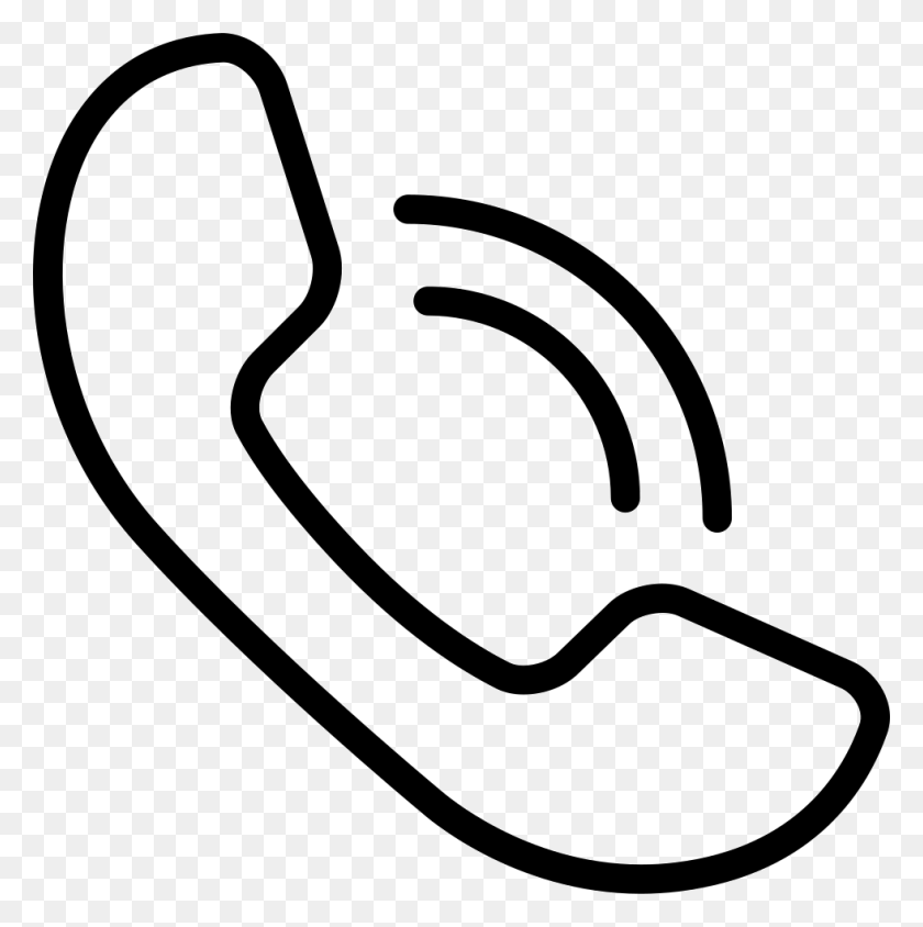 980x986 Mobile Phone Call Sign Svg Icon Free Phone Sign, Label, Text, Stencil HD PNG Download