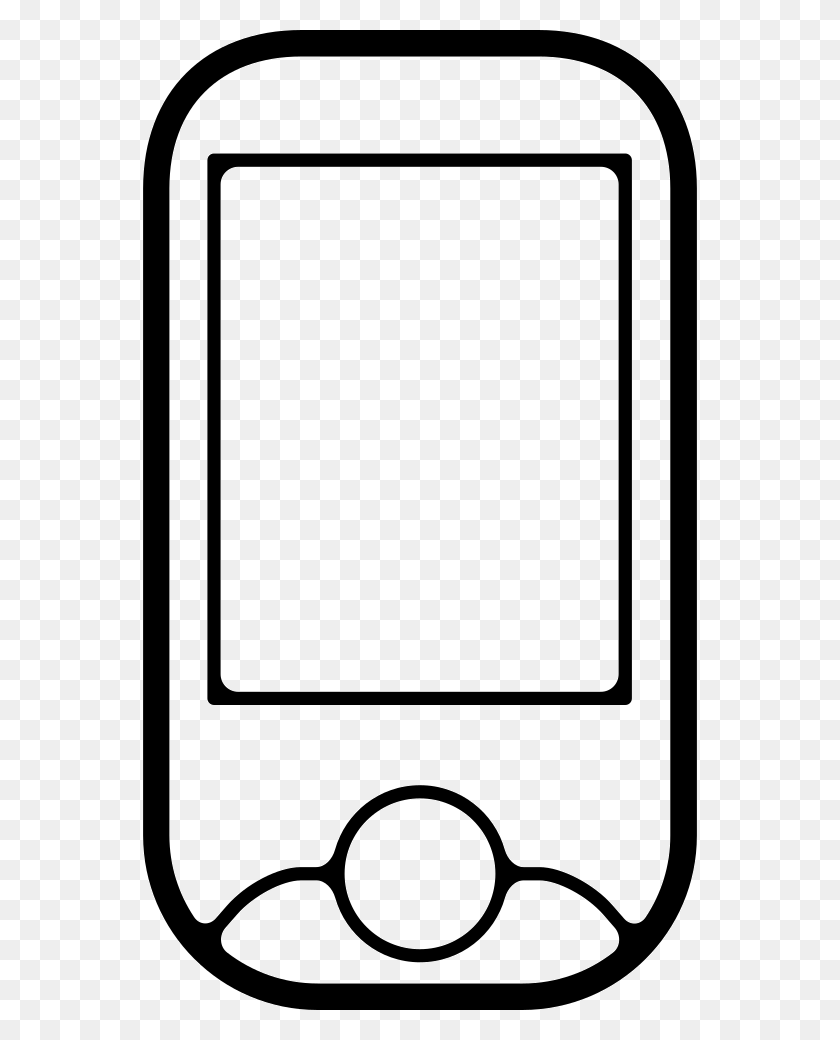 554x980 Mobile Phone Front With Screen And One Circular Button Mobile Phone, Electronics, Phone, Cell Phone HD PNG Download