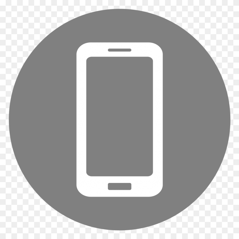 981x981 Значок Мобильного Телефона Значок Телефона Серый, Телефон, Электроника, Сотовый Телефон Hd Png Скачать
