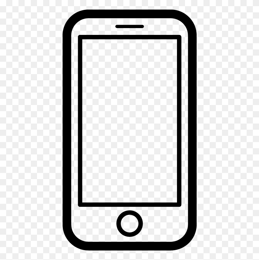 436x782 Mobile Phone Icon Vector Mobile Phone Icon Transparent, Gray, World Of Warcraft HD PNG Download