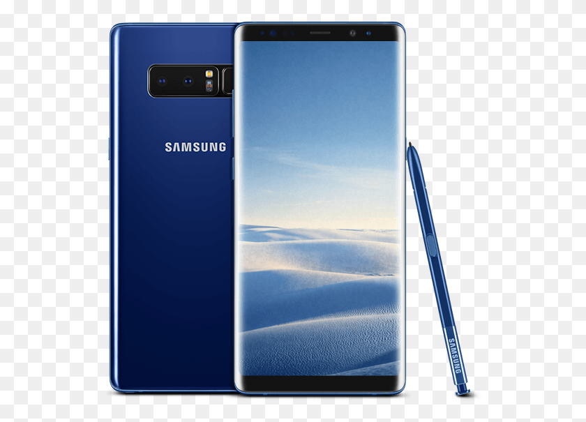 541x545 Мобильный Телефон Samsung Galaxy Note 8 Blue, Телефон, Электроника, Сотовый Телефон Hd Png Скачать