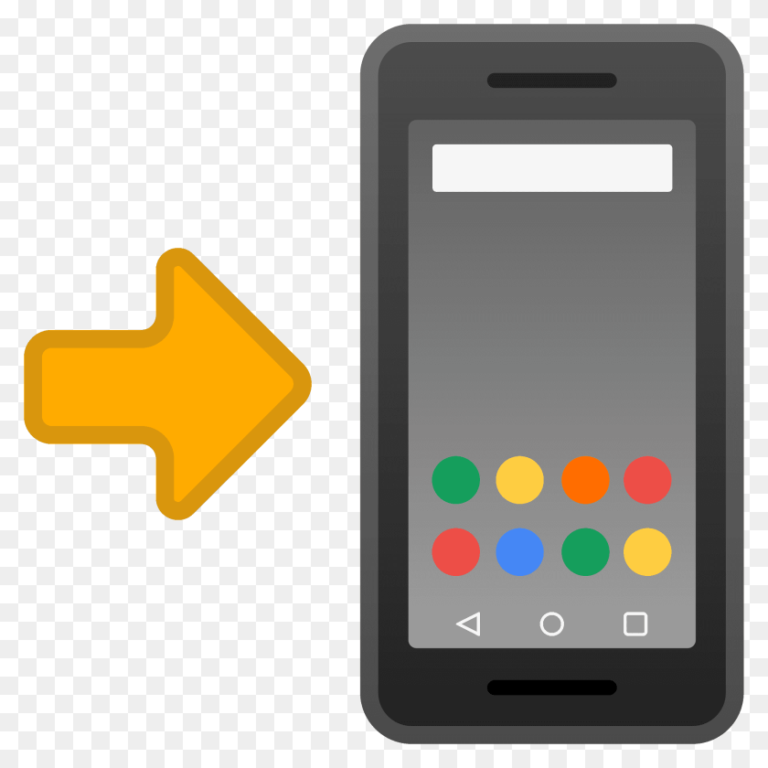 1920x1920 Mobile Phone With Arrow Emoji Clipart, Electronics, Computer, Mobile Phone, Hand-held Computer PNG