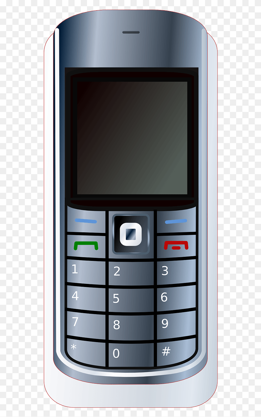 566x1281 Мобильный Телефон Cell Vector 2 Мобильный Телефон Клипарт, Мобильный Телефон, Телефон, Электроника Hd Png Скачать
