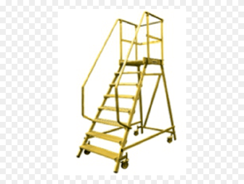 443x574 Mobile Platform Ladder Plateforme De Travail En Hauteur, Construction, Scaffolding, Lamp HD PNG Download