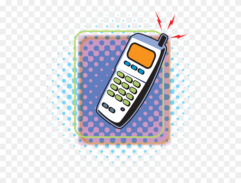 558x577 Mobile Telephone Communication Phone Symbol Sign Mobile Phone, Electronics, Calculator, Texture HD PNG Download