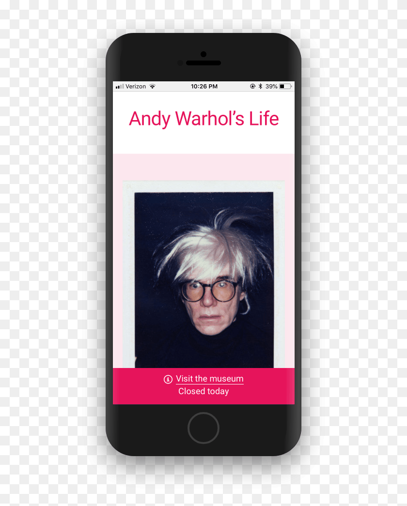 515x985 Descargar Png / Vista Móvil De La Vida De Andy Warhol, Teléfono, Electrónica Hd Png