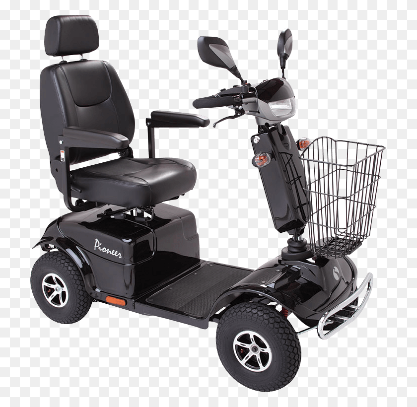 717x760 Mobility Scooter Black, Lawn Mower, Tool, Vehicle HD PNG Download