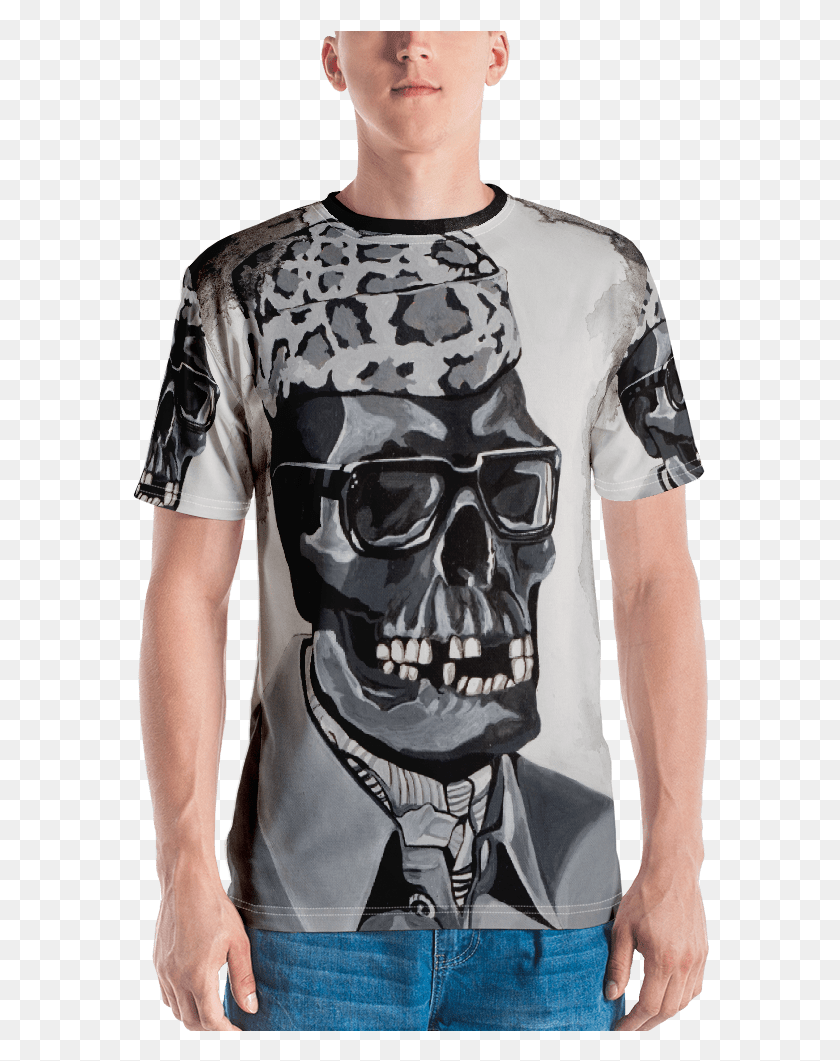 578x1001 Mobutu Sese Seko Skull The Last Portrait Men39s T Shirt Shirt, Clothing, Apparel, Sleeve HD PNG Download