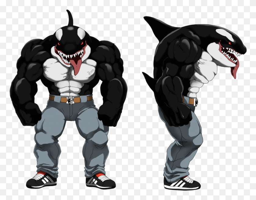 966x737 Moby Lick By Comangallc Dbdky2s Street Sharks Muscle, Person, Human, Batman HD PNG Download