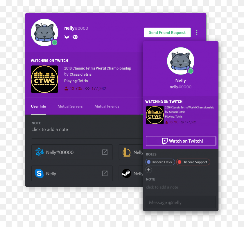 705x720 Mock Up Of Twitch Integration I Made For Fun Connecting Spotify To Discord, Text, Poster, Advertisement HD PNG Download