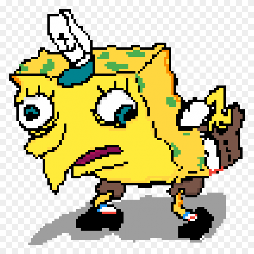 1189x1189 Mocking Spongebob Mocking Spongebob Pixel Art, Piggy Bank, Graphics HD PNG Download