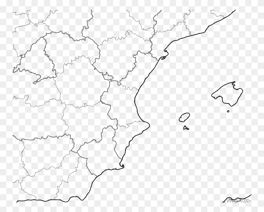 761x617 Типовые Карты Для Карты Comunidad Valenciana, Природа, На Открытом Воздухе Hd Png Скачать