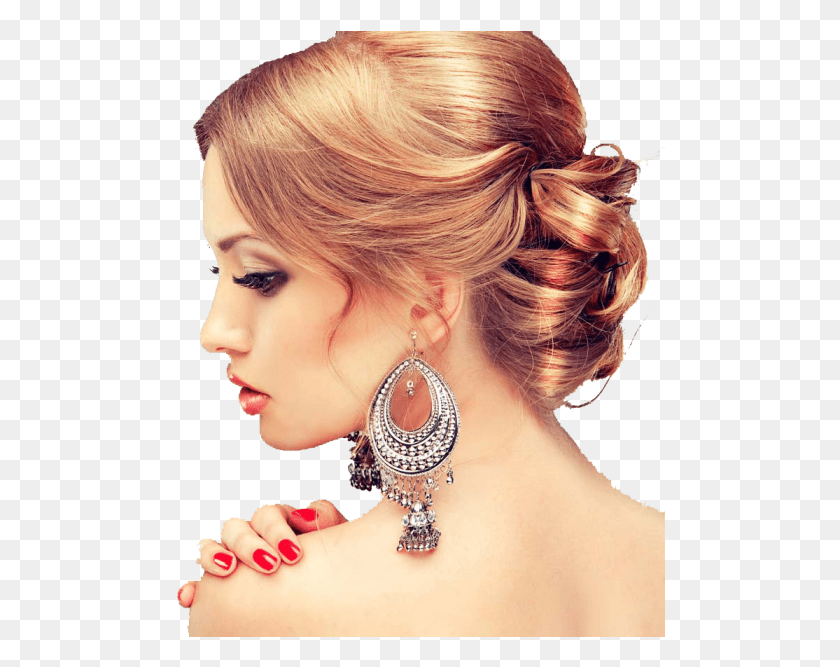 490x607 Model Hairstyle Beauty Parlour Images Free Downloads, Person, Human, Accessories HD PNG Download
