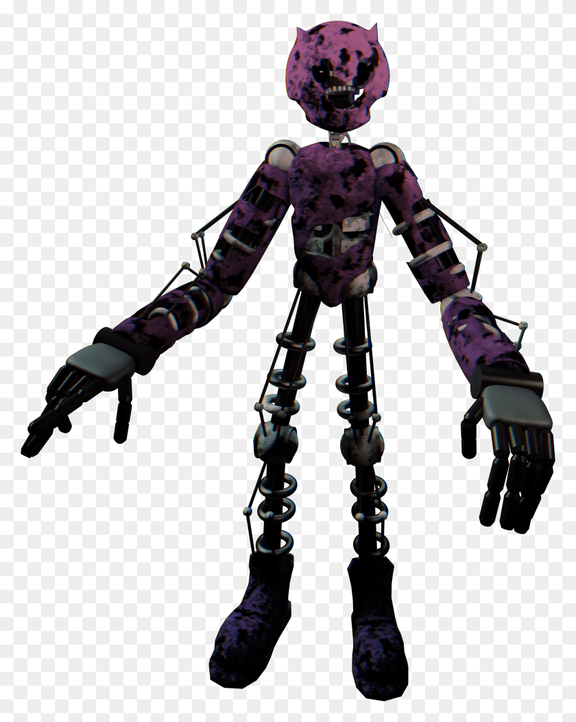 2152x2742 Model Secret Fnaf 2 Character Finally Leaked Purple Man Fnaf, Robot, Person, Human HD PNG Download