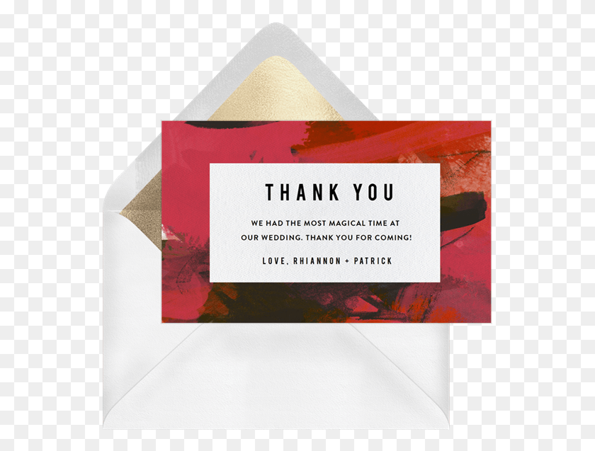551x577 Modern Affair Thank You Note, Text, Paper, Business Card HD PNG Download