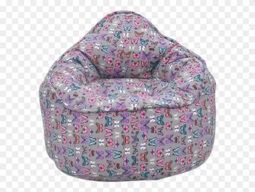 591x574 Modern Bean Bag The Pod Medium Bean Bag Chair Yellow Bean Bag Butterfly, Furniture, Diaper, Couch HD PNG Download