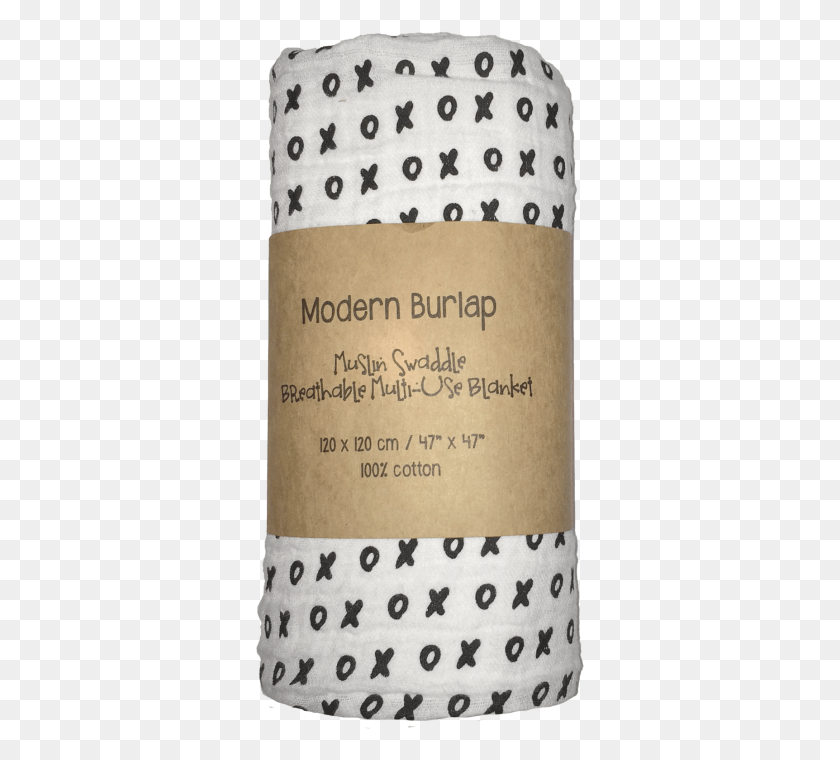 329x700 Modern Burlap Muslin Swaddle Xoxo Modern Burlap Muslin, Text, Label, Handwriting HD PNG Download