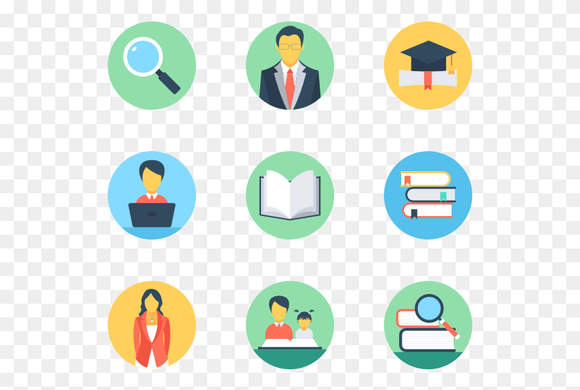 529x505 Modern Education Computer Icon Color, Person, Human, Crowd HD PNG Download