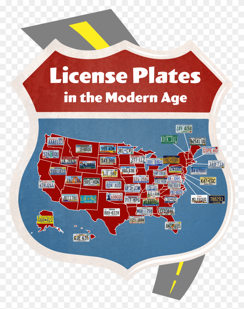 1395x1794 Modern License Plate Map, Logo, Symbol, Trademark HD PNG Download