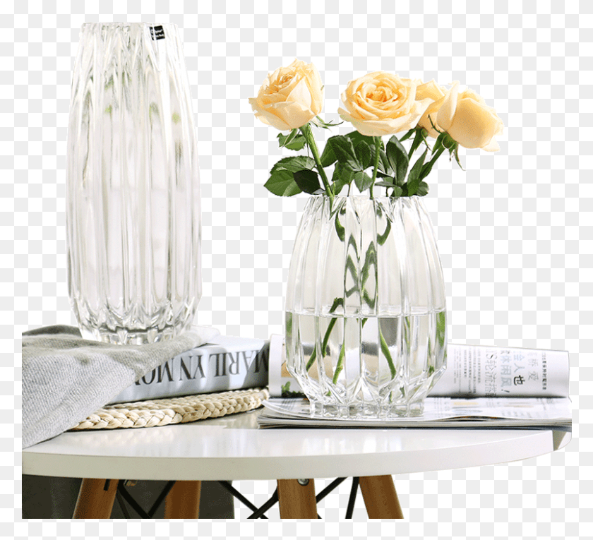 801x725 Modern Minimalist Hand Blown Transparent Lily Rose Vase, Plant, Jar, Pottery Descargar Hd Png