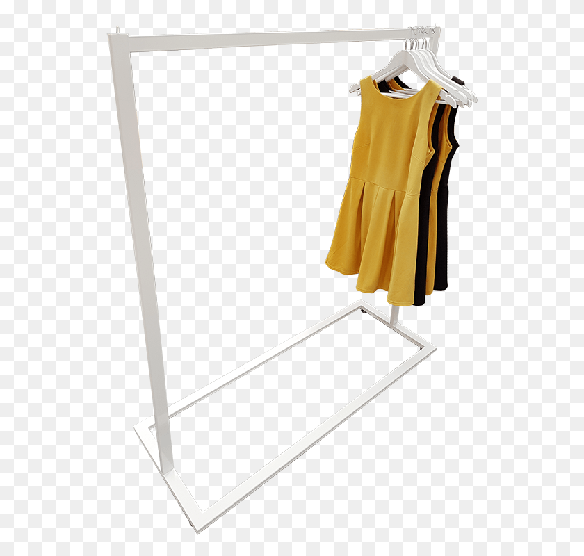 535x740 Modern White Dress Rack Clothes Hanger, Clothing, Apparel, Sleeve HD PNG Download