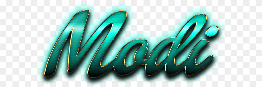618x280 Modi Name Logo Calligraphy, Turquoise, Art, Graphics, Light PNG