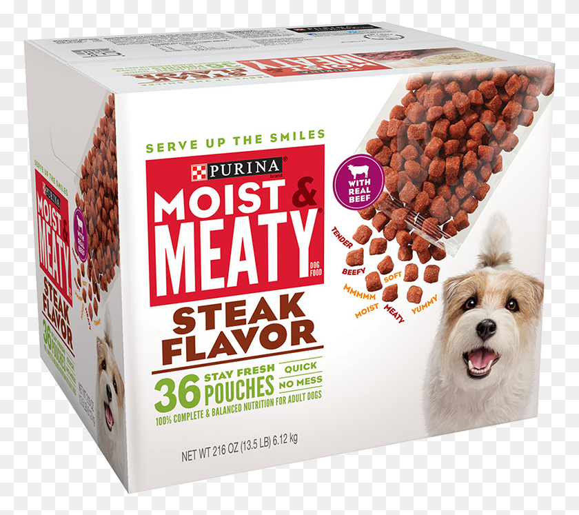 773x687 Moist Amp Meaty Steak Flavor Dog Food Purina Moist And Meaty, Dog, Pet, Canine HD PNG Download