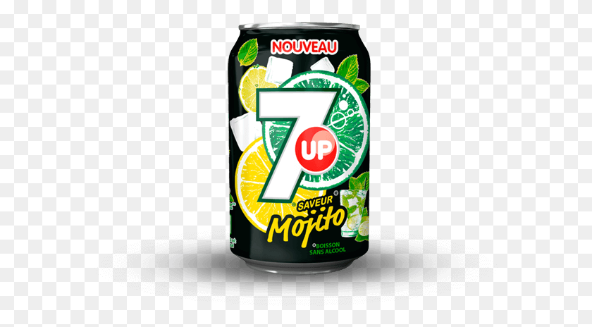 573x404 Mojito 33cl 7 Up, Soda, Beverage, Drink HD PNG Download