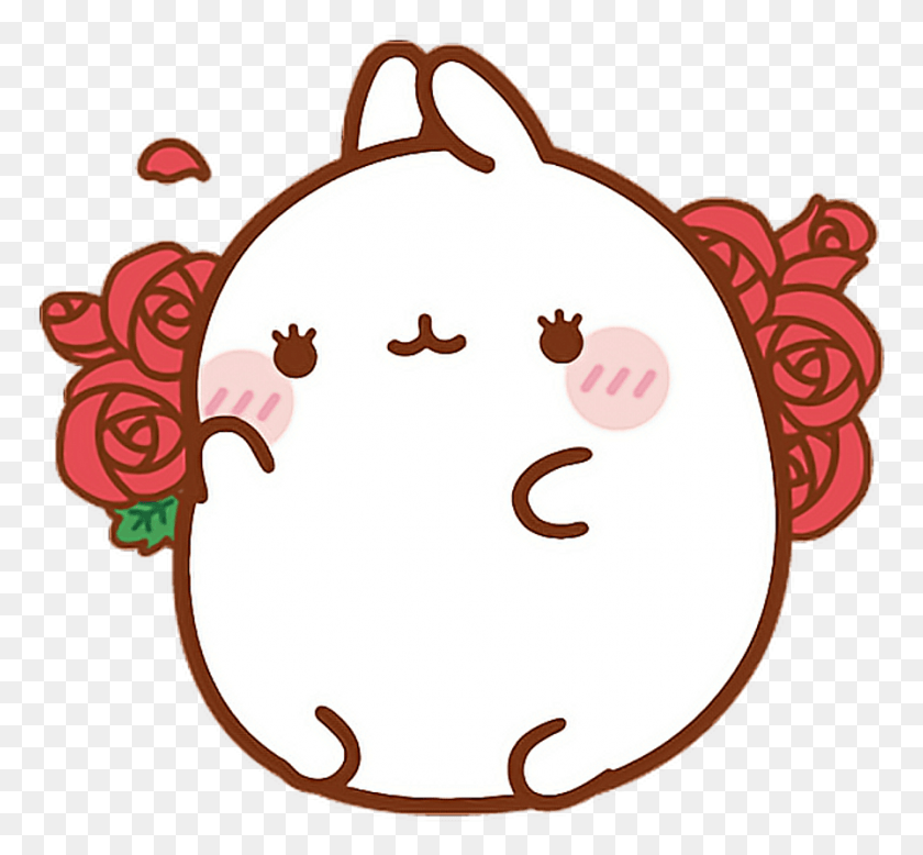 896x825 Molang Cute Rose Bunny Kawaii Bts Bunny Pet Molang Kawaii, Pattern, Birthday Cake, Cake HD PNG Download