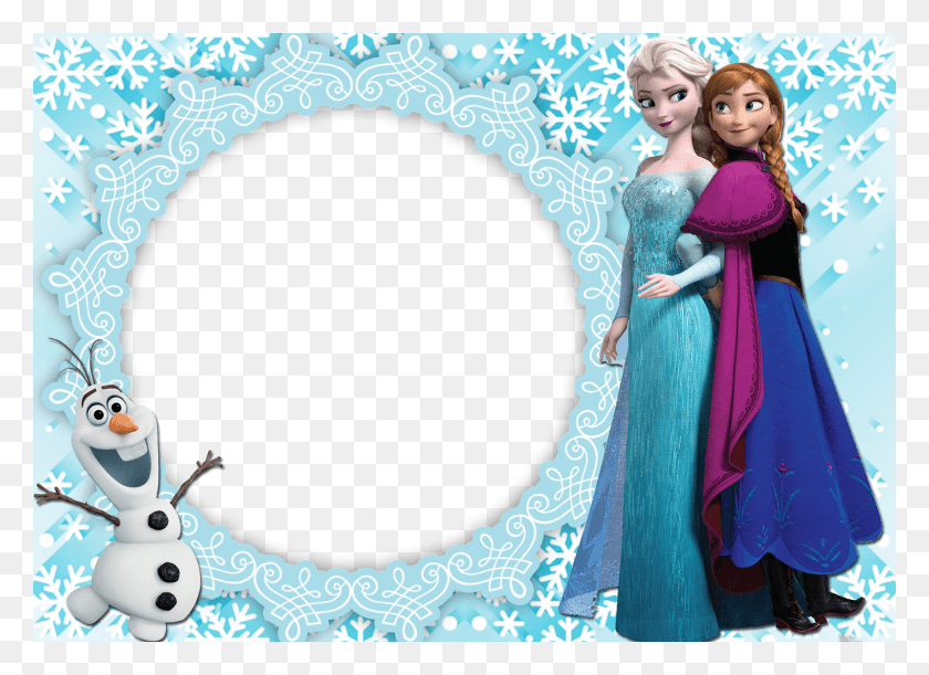 1600x1131 Moldura Frozen For Free On Mbtskoudsalg Frozen Elsa And Anna Sisters, Doll, Toy, Graphics HD PNG Download