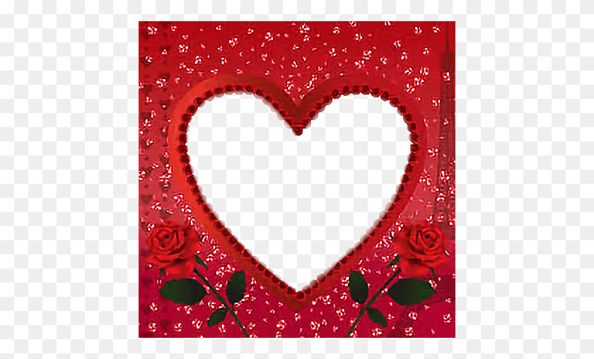 448x448 Moldura Lindamoldura Rosas Flowers Flores L Love You Eli, Rug, Heart, Pattern HD PNG Download