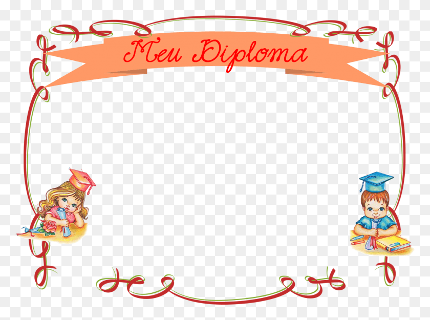 1493x1083 Moldura Para Diploma Infantil Rome Fontanacountryinn Bordas, Bow, Text, Graphics HD PNG Download