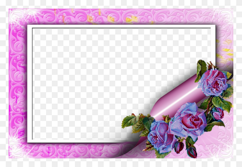 1305x870 Descargar Pngmolduras Flores Moldura Para Foto Flores, Graphics, Diseño Floral Hd Png
