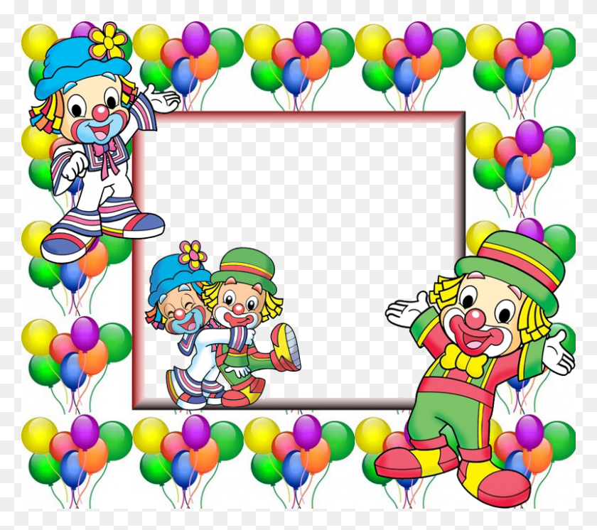 800x704 Molduras Para Fotos Patati Patatamp225 Bordas Para Word Aniversario, Balloon, Ball, Performer HD PNG Download