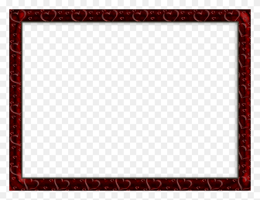 960x720 Molduras Photoshop Red And Gold Frame, Rug, Screen, Electronics HD PNG Download