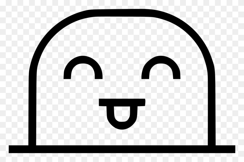 980x626 Mole Happy Face Toung Comments, Stencil, Symbol, Logo HD PNG Download