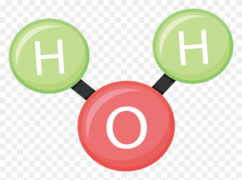 4111x2992 Молекула Воды Химическая Структура Крест, Погремушка, Увеличительное Стекло Hd Png Скачать