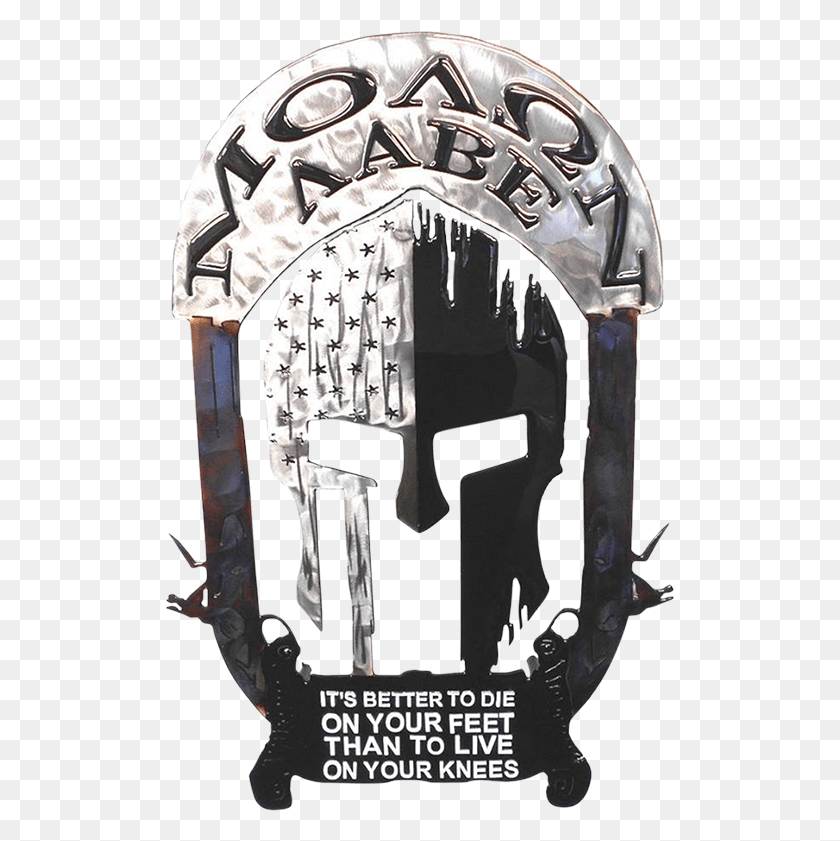 509x781 Molten Metal Sign Cool Molon Labe Tattoo, Helmet, Clothing, Apparel HD PNG Download