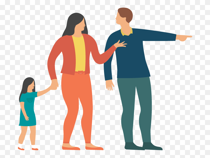 700x572 Mom And Daughter Asking Directions Asking For Directions, Person, Human, People HD PNG Download