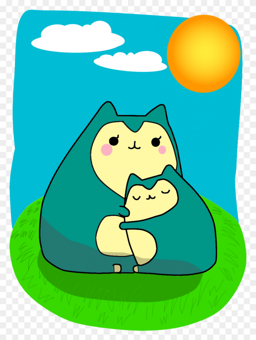 831x1128 Mom Pusheen Snorlax, Outdoors, Nature, Photography HD PNG Download