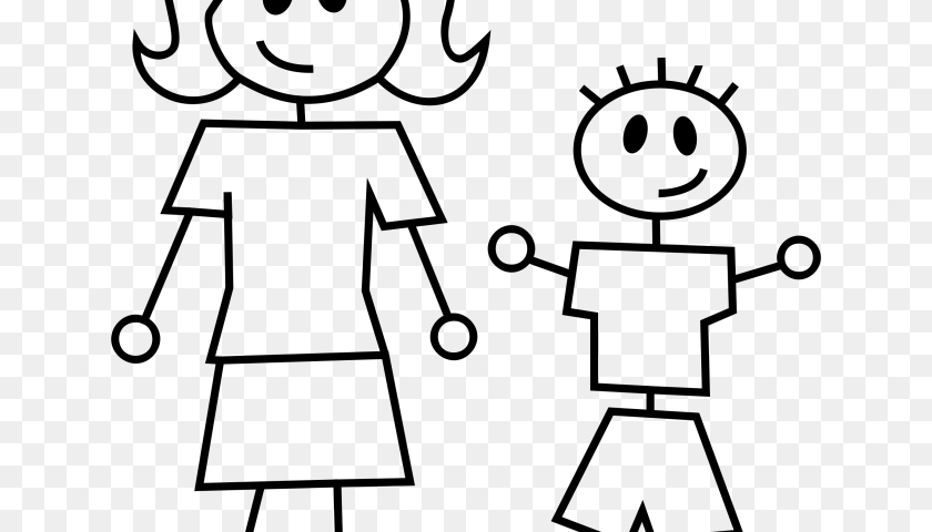 640x480 Mommy Clipart Stick Figure, Gray Transparent PNG