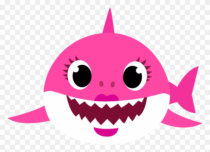 1991x1403 Mommy Shark Baby Shark Rosa, Graphics, Pac Man HD PNG Download