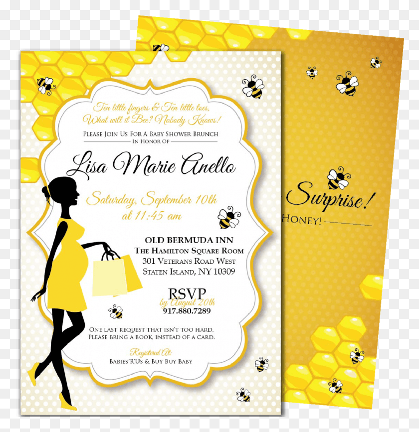 1160x1201 Mommy To Bee Baby Shower Invitations, Poster, Advertisement, Flyer HD PNG Download